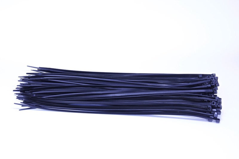 QualGear CT8-B-100-P Self-Locking Cable Ties, 14-Inch, Black 100/Poly Bag - Image 2